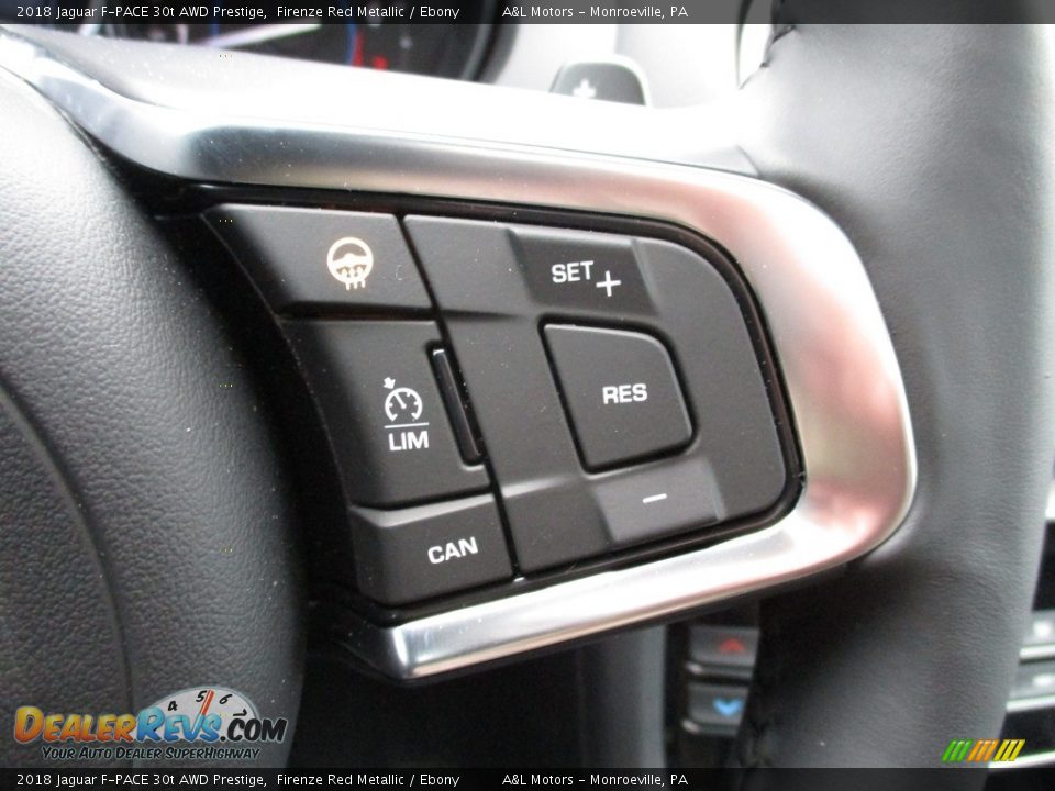 2018 Jaguar F-PACE 30t AWD Prestige Firenze Red Metallic / Ebony Photo #18
