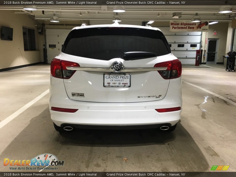 2018 Buick Envision Premium AWD Summit White / Light Neutral Photo #5