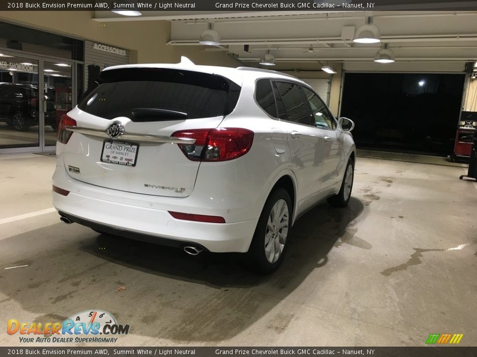 2018 Buick Envision Premium AWD Summit White / Light Neutral Photo #6