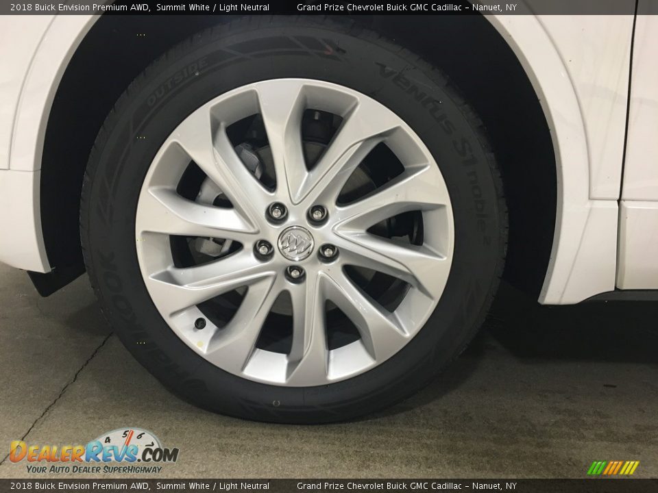 2018 Buick Envision Premium AWD Summit White / Light Neutral Photo #9