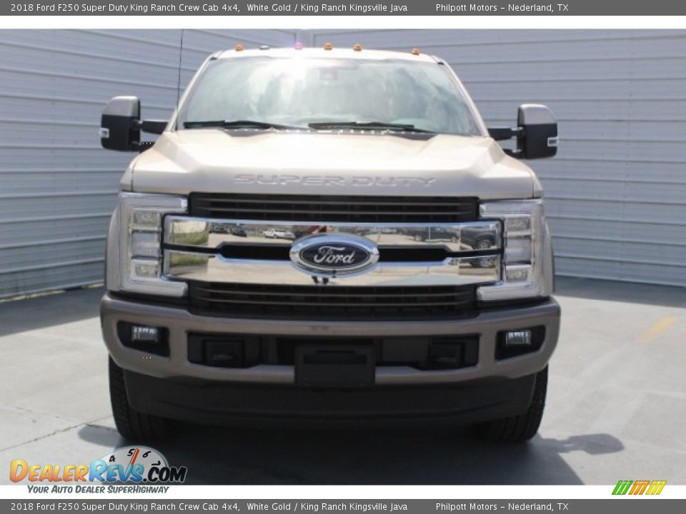 2018 Ford F250 Super Duty King Ranch Crew Cab 4x4 White Gold / King Ranch Kingsville Java Photo #2