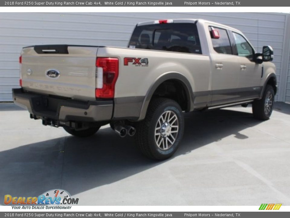 2018 Ford F250 Super Duty King Ranch Crew Cab 4x4 White Gold / King Ranch Kingsville Java Photo #8
