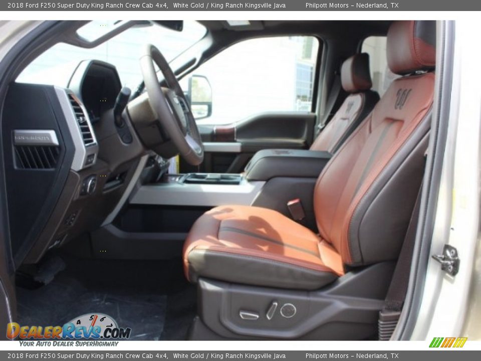 Front Seat of 2018 Ford F250 Super Duty King Ranch Crew Cab 4x4 Photo #13