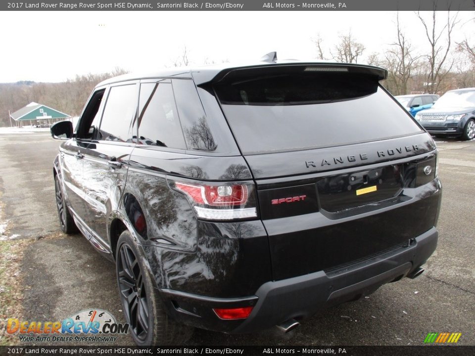 2017 Land Rover Range Rover Sport HSE Dynamic Santorini Black / Ebony/Ebony Photo #2