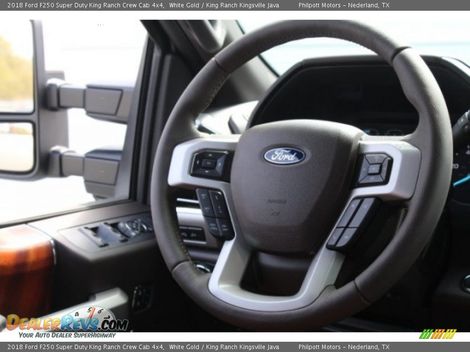 2018 Ford F250 Super Duty King Ranch Crew Cab 4x4 White Gold / King Ranch Kingsville Java Photo #25