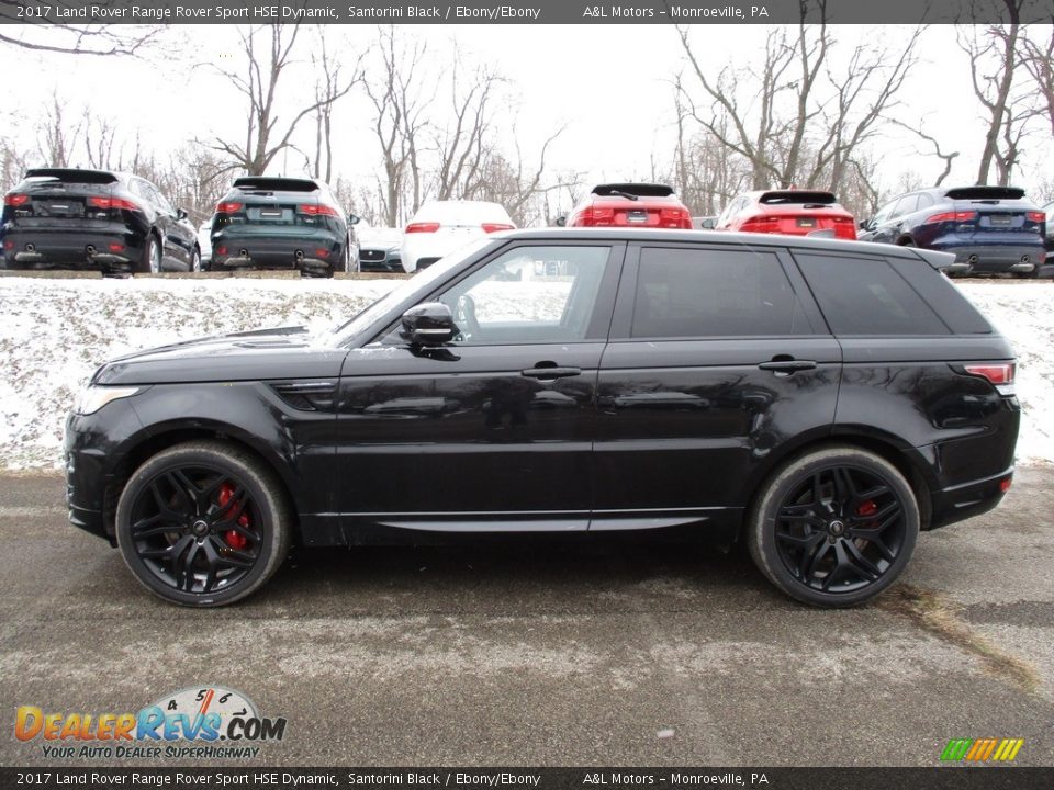 2017 Land Rover Range Rover Sport HSE Dynamic Santorini Black / Ebony/Ebony Photo #6