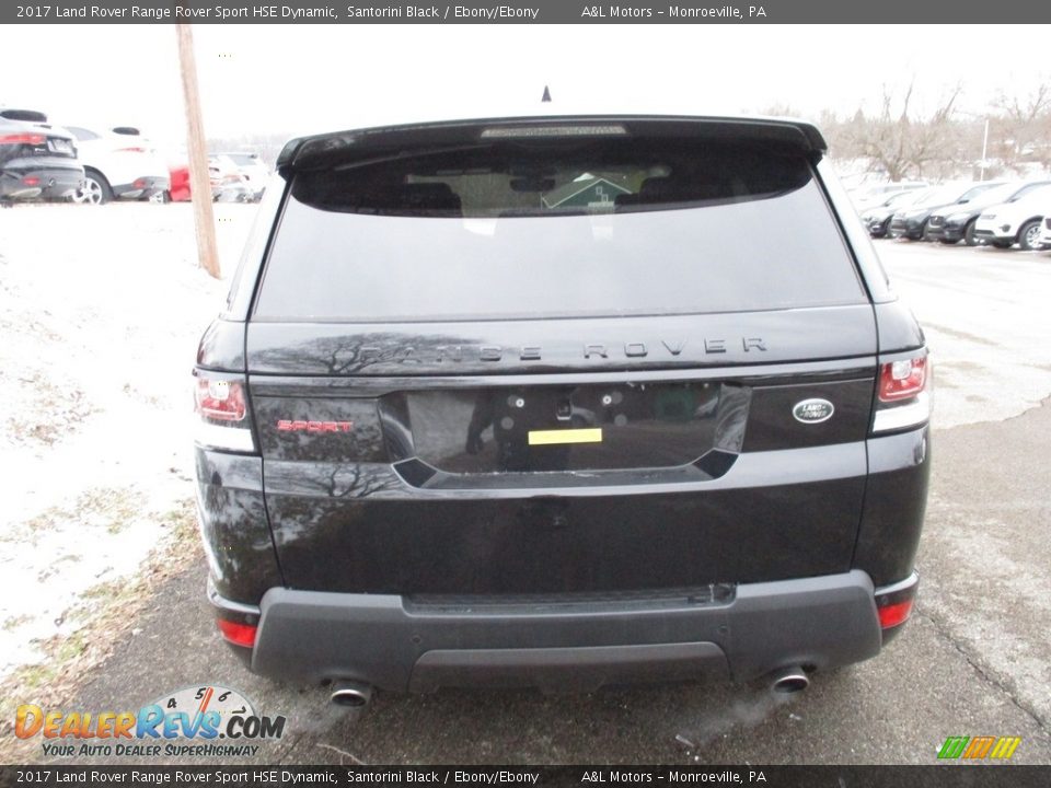 2017 Land Rover Range Rover Sport HSE Dynamic Santorini Black / Ebony/Ebony Photo #7
