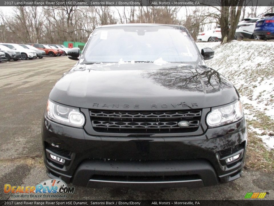 2017 Land Rover Range Rover Sport HSE Dynamic Santorini Black / Ebony/Ebony Photo #8