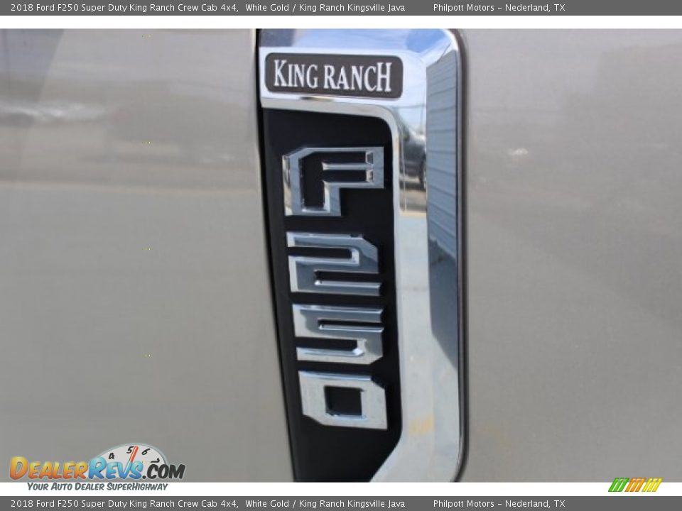 2018 Ford F250 Super Duty King Ranch Crew Cab 4x4 White Gold / King Ranch Kingsville Java Photo #35