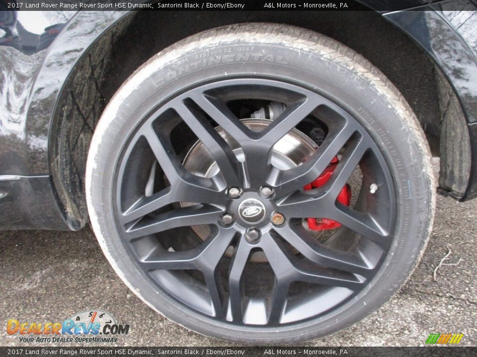 2017 Land Rover Range Rover Sport HSE Dynamic Santorini Black / Ebony/Ebony Photo #9