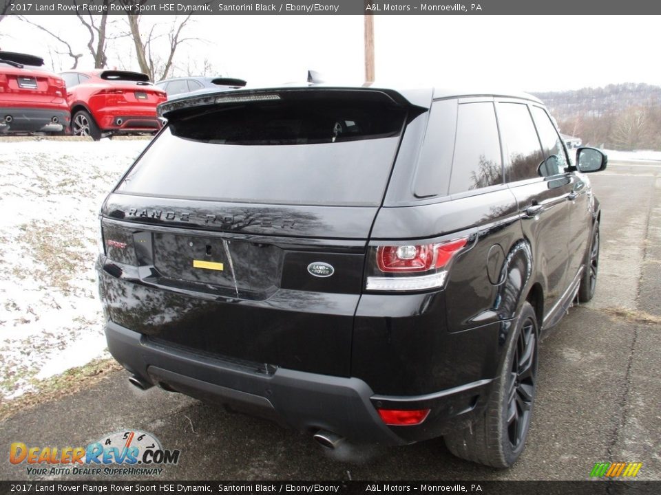 2017 Land Rover Range Rover Sport HSE Dynamic Santorini Black / Ebony/Ebony Photo #11