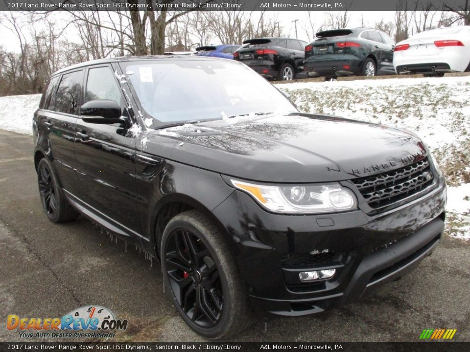 2017 Land Rover Range Rover Sport HSE Dynamic Santorini Black / Ebony/Ebony Photo #13