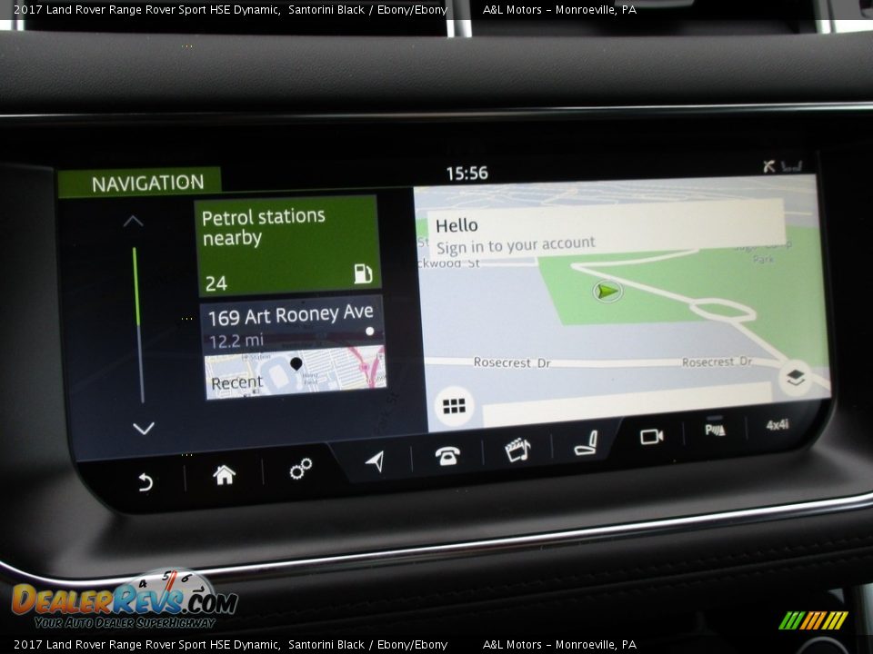 2017 Land Rover Range Rover Sport HSE Dynamic Santorini Black / Ebony/Ebony Photo #15
