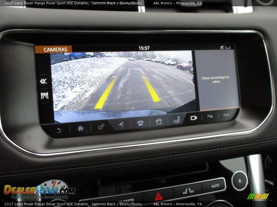 2017 Land Rover Range Rover Sport HSE Dynamic Santorini Black / Ebony/Ebony Photo #17