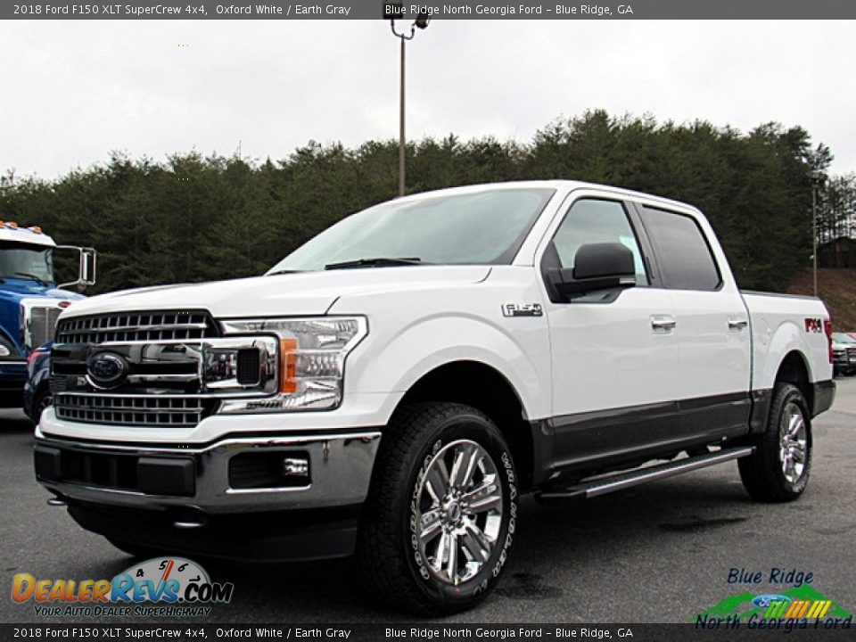 2018 Ford F150 XLT SuperCrew 4x4 Oxford White / Earth Gray Photo #1