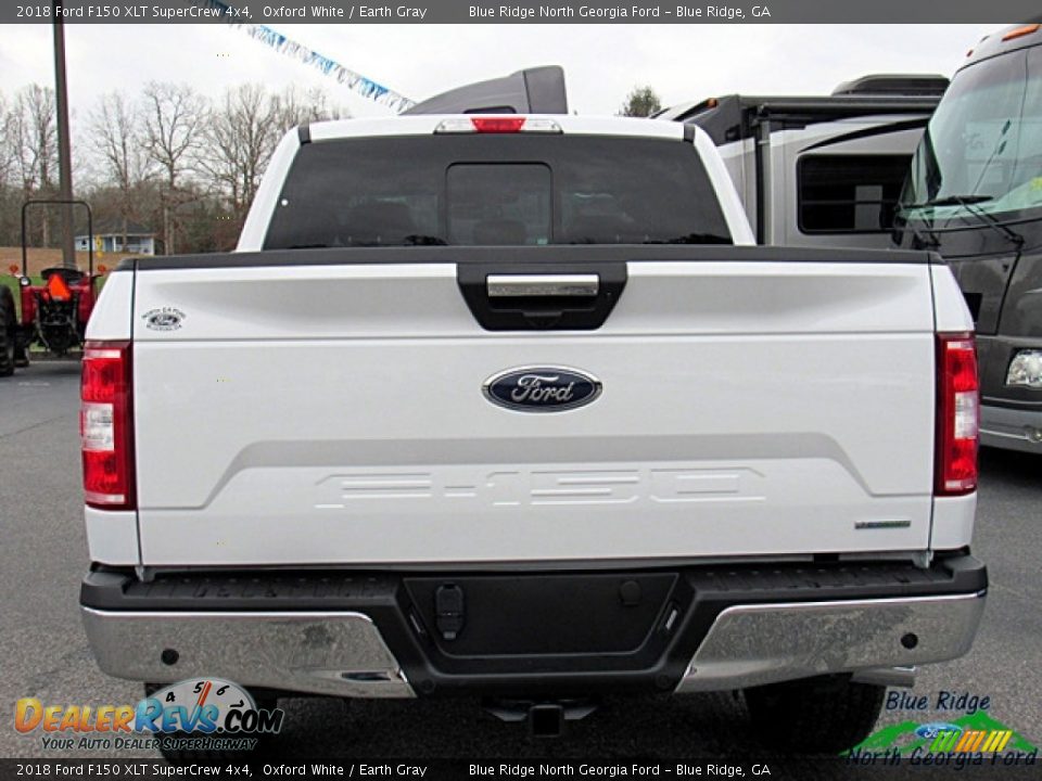 2018 Ford F150 XLT SuperCrew 4x4 Oxford White / Earth Gray Photo #4