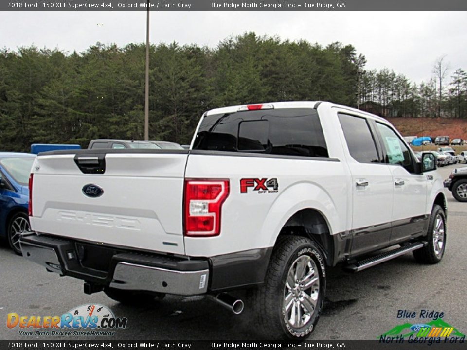 2018 Ford F150 XLT SuperCrew 4x4 Oxford White / Earth Gray Photo #5