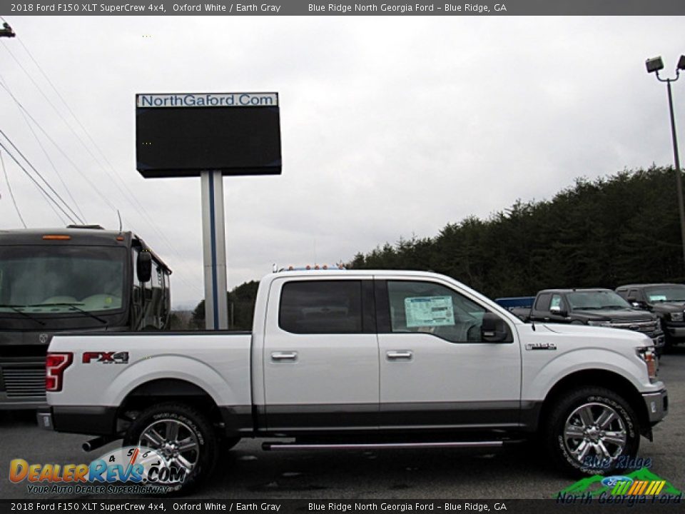 2018 Ford F150 XLT SuperCrew 4x4 Oxford White / Earth Gray Photo #6