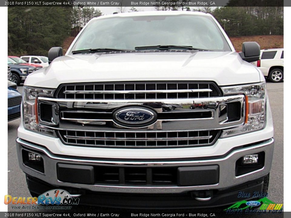 2018 Ford F150 XLT SuperCrew 4x4 Oxford White / Earth Gray Photo #8