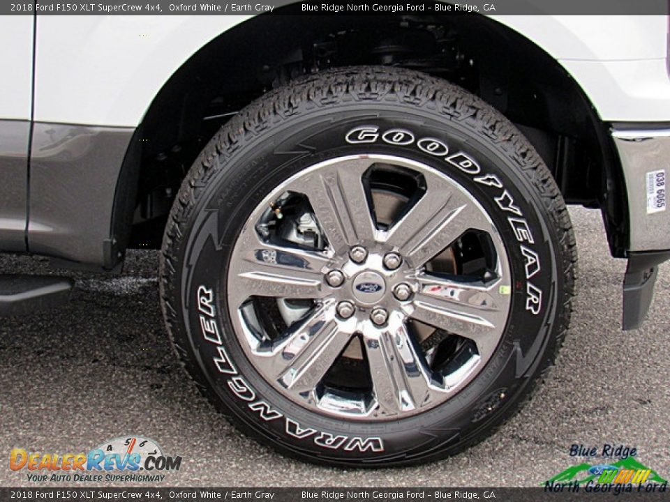 2018 Ford F150 XLT SuperCrew 4x4 Oxford White / Earth Gray Photo #9