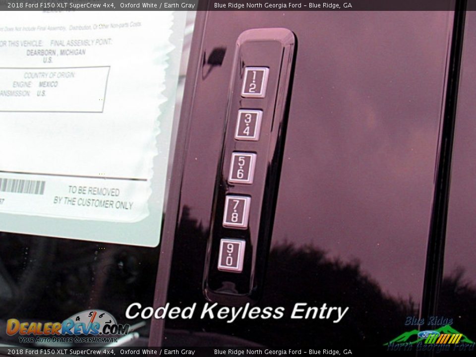 2018 Ford F150 XLT SuperCrew 4x4 Oxford White / Earth Gray Photo #15