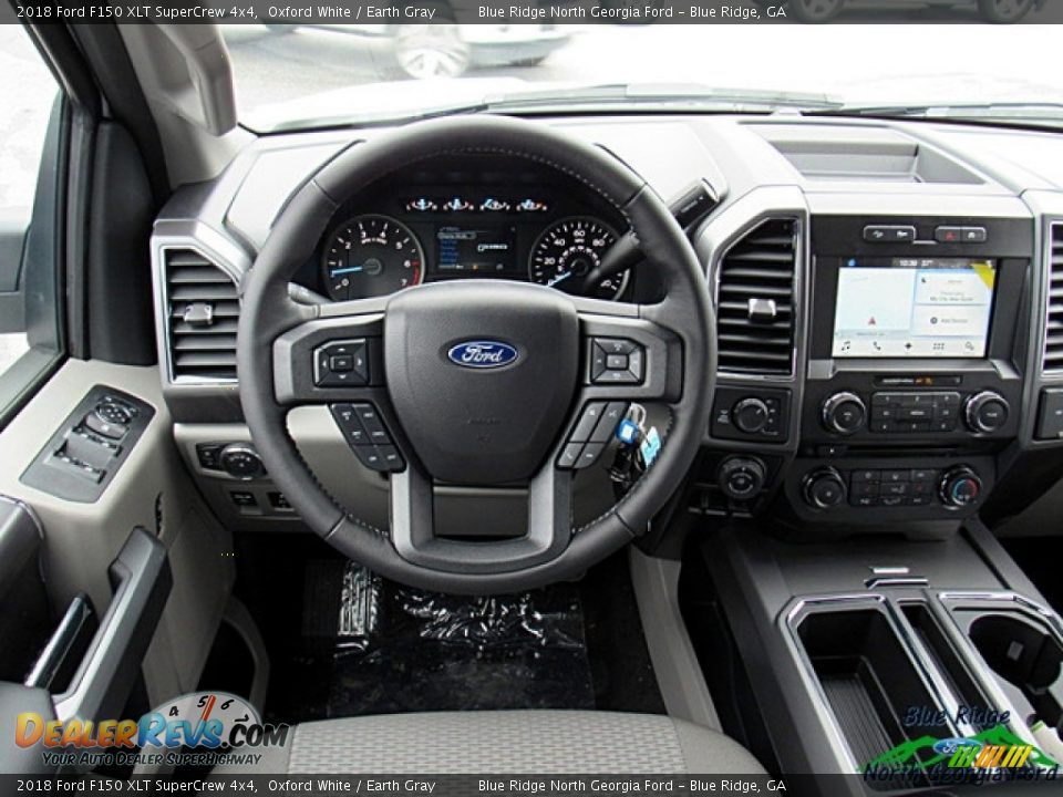 2018 Ford F150 XLT SuperCrew 4x4 Oxford White / Earth Gray Photo #25