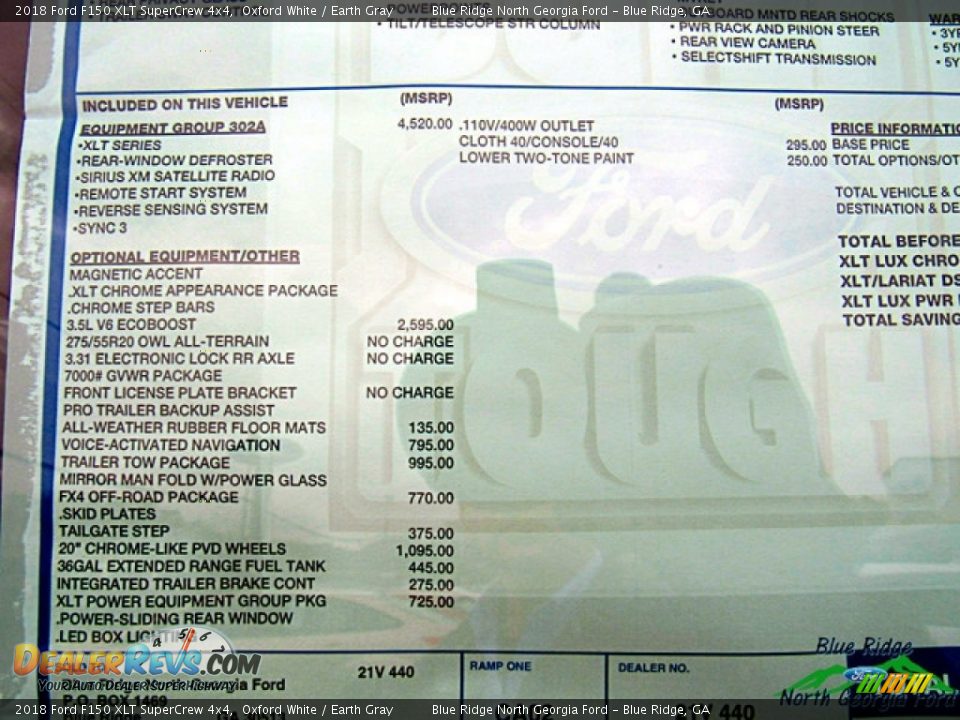 2018 Ford F150 XLT SuperCrew 4x4 Oxford White / Earth Gray Photo #28