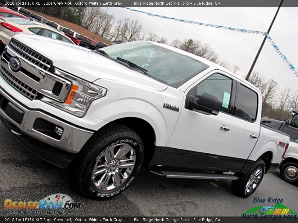 2018 Ford F150 XLT SuperCrew 4x4 Oxford White / Earth Gray Photo #32