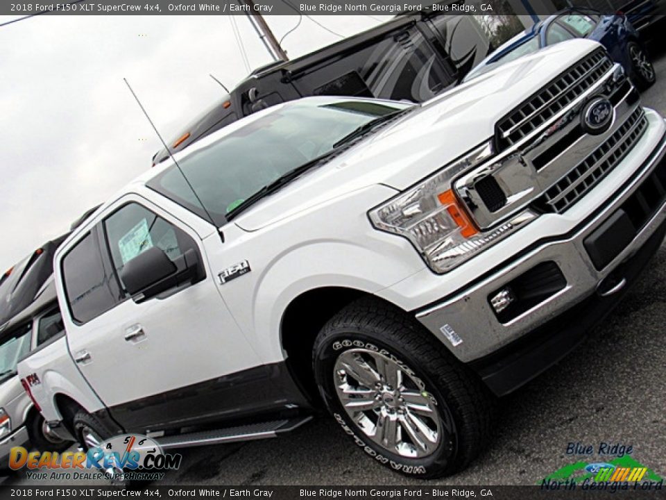 2018 Ford F150 XLT SuperCrew 4x4 Oxford White / Earth Gray Photo #33