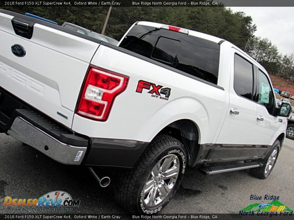 2018 Ford F150 XLT SuperCrew 4x4 Oxford White / Earth Gray Photo #34