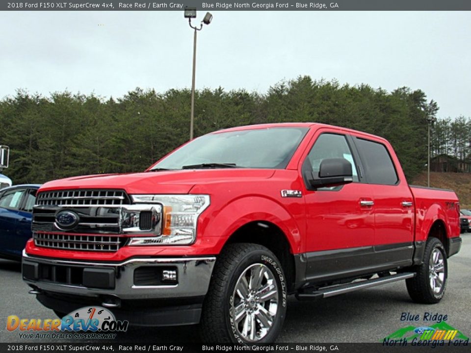 2018 Ford F150 XLT SuperCrew 4x4 Race Red / Earth Gray Photo #1