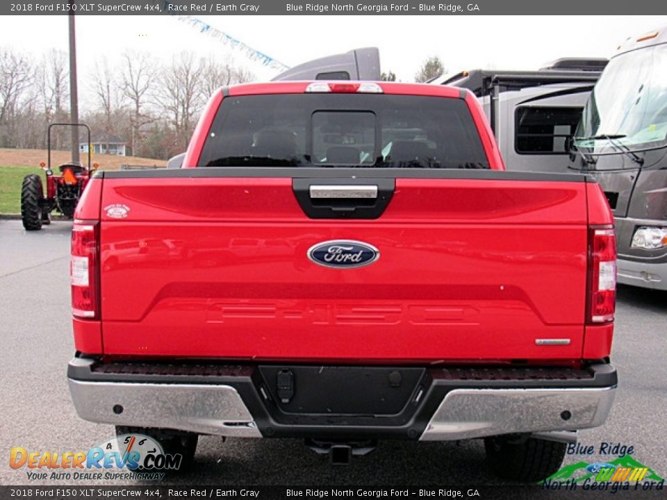 2018 Ford F150 XLT SuperCrew 4x4 Race Red / Earth Gray Photo #4