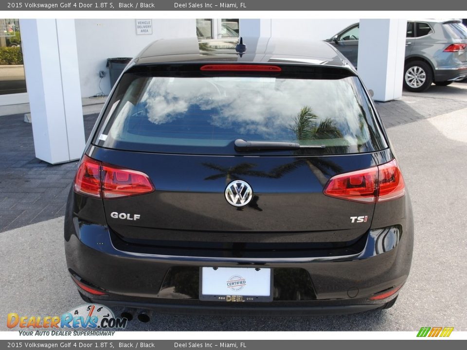 2015 Volkswagen Golf 4 Door 1.8T S Black / Black Photo #8