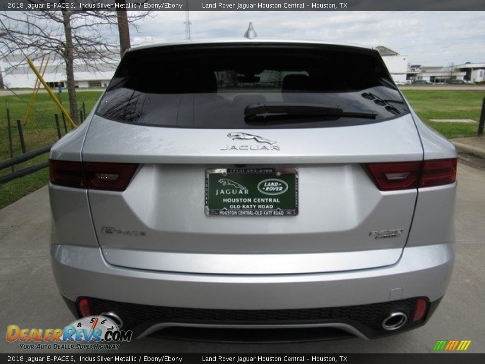 2018 Jaguar E-PACE S Indus Silver Metallic / Ebony/Ebony Photo #8