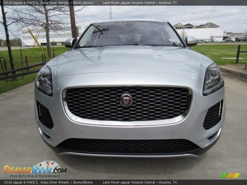 2018 Jaguar E-PACE S Indus Silver Metallic / Ebony/Ebony Photo #9