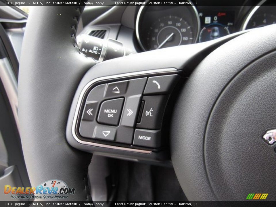 2018 Jaguar E-PACE S Indus Silver Metallic / Ebony/Ebony Photo #28