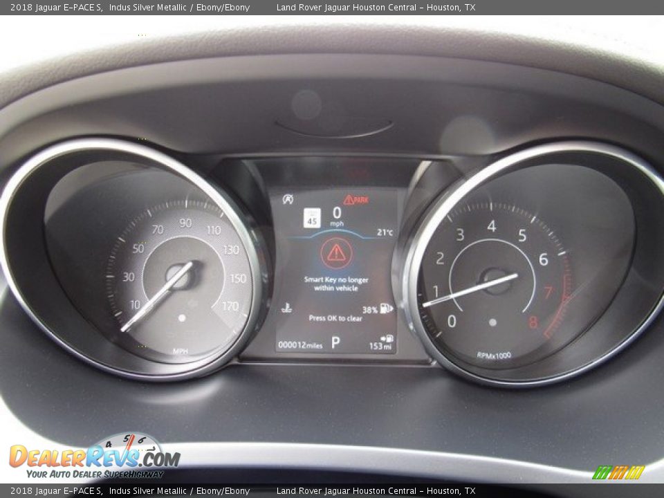 2018 Jaguar E-PACE S Indus Silver Metallic / Ebony/Ebony Photo #30