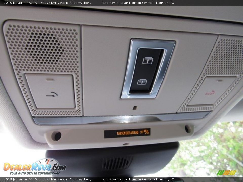 2018 Jaguar E-PACE S Indus Silver Metallic / Ebony/Ebony Photo #36