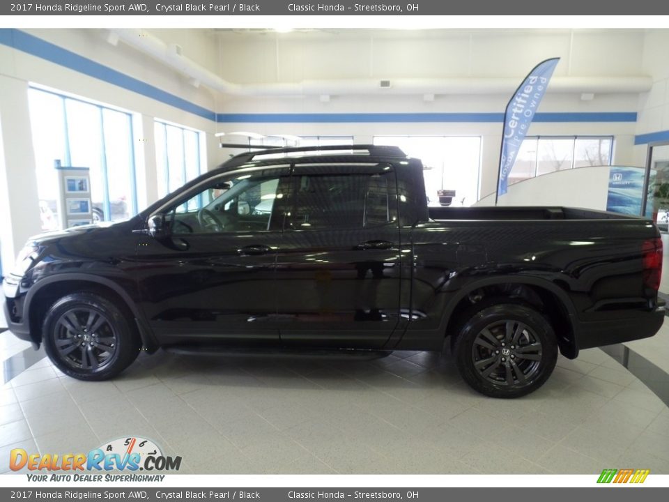 2017 Honda Ridgeline Sport AWD Crystal Black Pearl / Black Photo #2