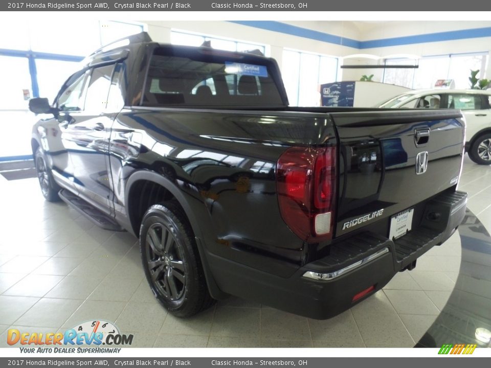 2017 Honda Ridgeline Sport AWD Crystal Black Pearl / Black Photo #3