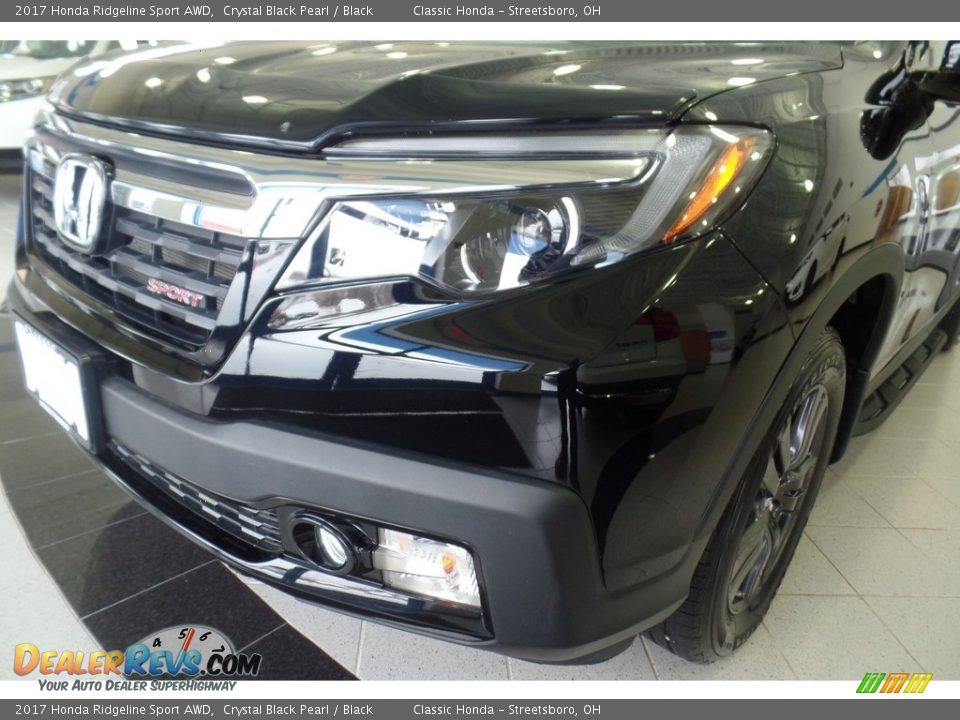 2017 Honda Ridgeline Sport AWD Crystal Black Pearl / Black Photo #7
