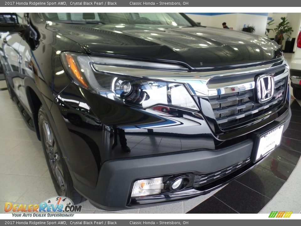 2017 Honda Ridgeline Sport AWD Crystal Black Pearl / Black Photo #12