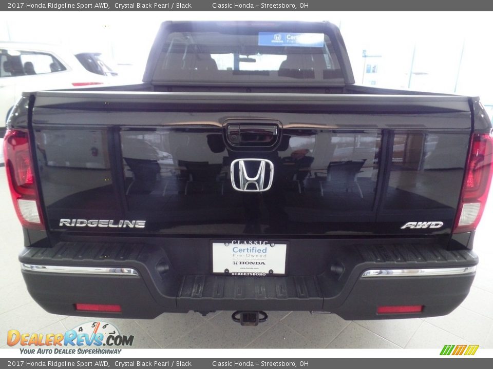 2017 Honda Ridgeline Sport AWD Crystal Black Pearl / Black Photo #14
