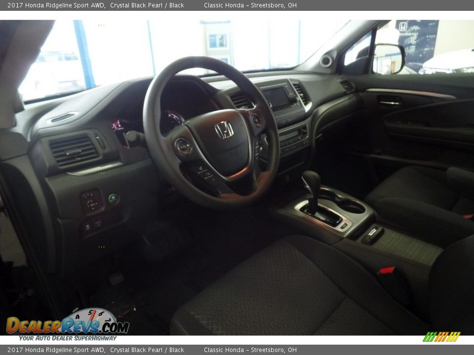 2017 Honda Ridgeline Sport AWD Crystal Black Pearl / Black Photo #15