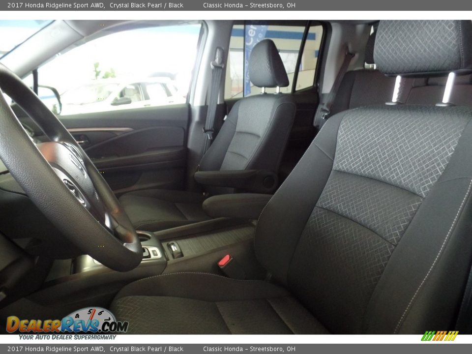 2017 Honda Ridgeline Sport AWD Crystal Black Pearl / Black Photo #16