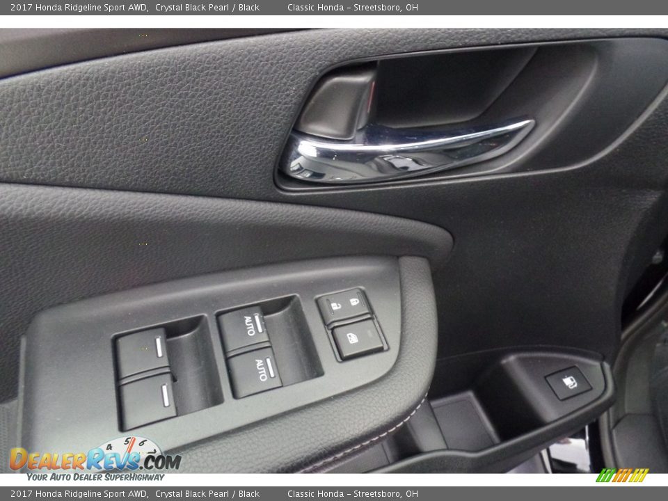 2017 Honda Ridgeline Sport AWD Crystal Black Pearl / Black Photo #20