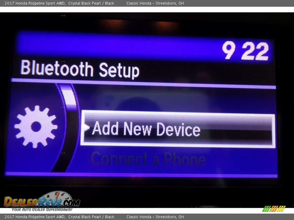2017 Honda Ridgeline Sport AWD Crystal Black Pearl / Black Photo #24