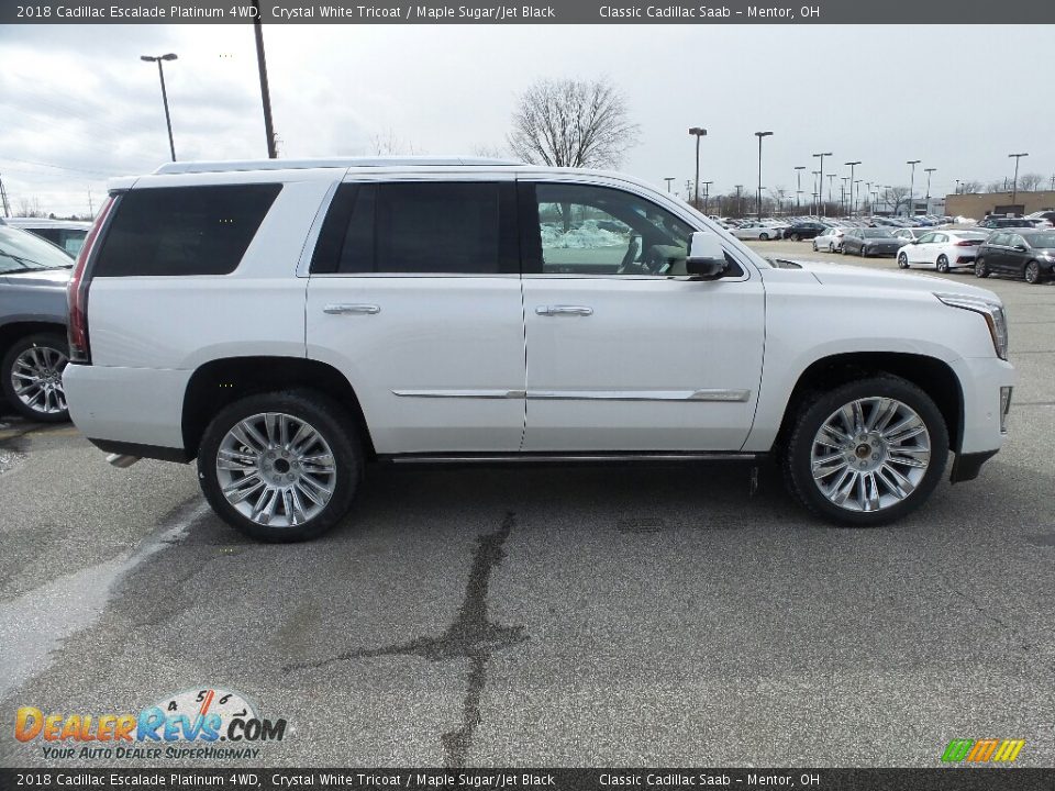 Crystal White Tricoat 2018 Cadillac Escalade Platinum 4WD Photo #2