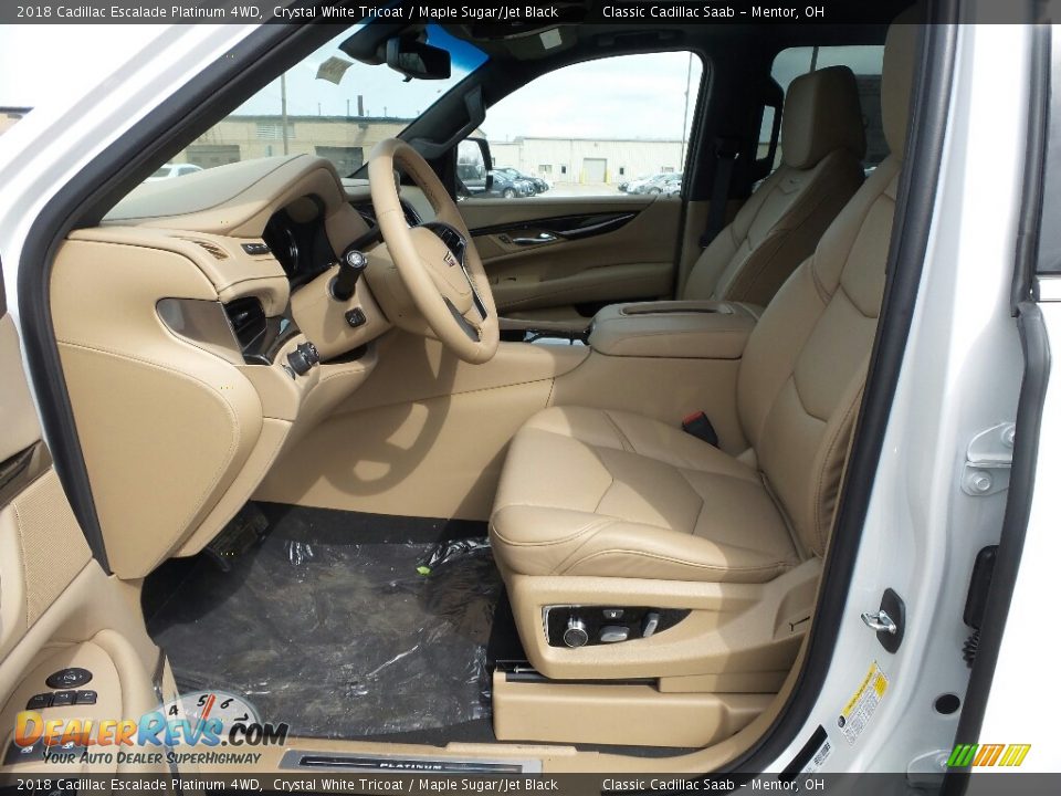 2018 Cadillac Escalade Platinum 4WD Crystal White Tricoat / Maple Sugar/Jet Black Photo #3
