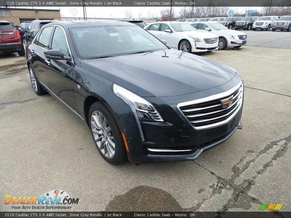 2018 Cadillac CT6 3.6 AWD Sedan Stone Gray Metallic / Jet Black Photo #1